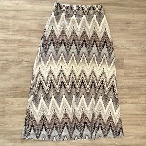 Saint Tropez West Printed Boho Beachy Maxi Skirt